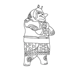 Master Rhino Coloring pages