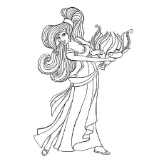 Megara Coloring Sheet to Print