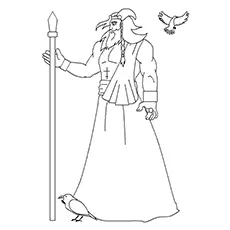 Odin Printable Coloring Page to Print