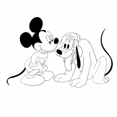 Pluto With Mickey Pluto With Mickey