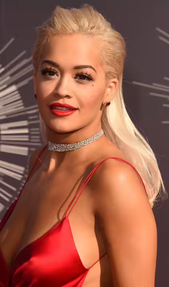 Slicked-Back Hairdo