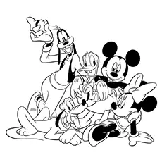 Sensational Six Friends Coloring Page