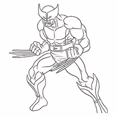 X-Men Coloring Pages -Wolverine Wolverine