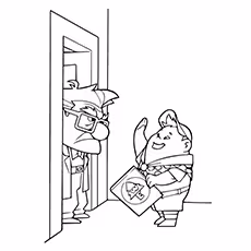 Carl And Russell Carl And Russell Coloring Page Free