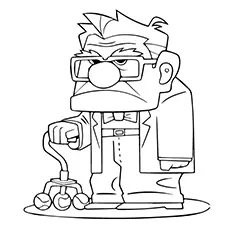 Carl Fredricksen Picture to Color