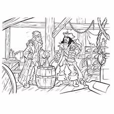 Jack Sparrow Coloring Pages - Duel With James Norrington Duel With James Norrington