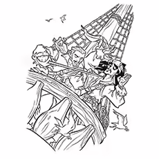 Jack Sparrow Coloring Pages - Jack With Will Turner Jack With Will Turner