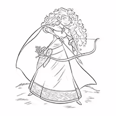 Brave Coloring Pages - Merida Merida