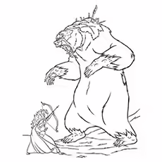 Brave Coloring Pages - Mor’du Mor’du