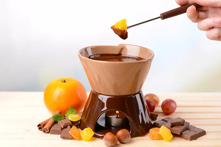 Orange Zest Chocolate Fondue