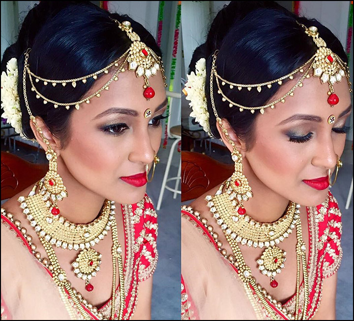 Indian Bridal Hairstyles: The Perfect 16 Wedding Hairdo Pics