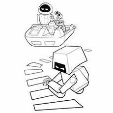 Wall-E Coloring Pages - The Trio The Trio