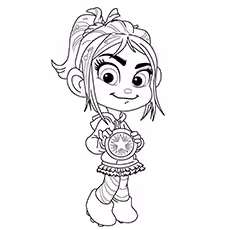 Wreck It Ralph Coloring Pages - Vanellope von Schweetz Vanellope von Schweetz