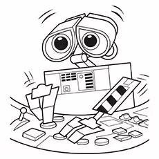 Wall-E Coloring Pages - Wall-E Wall-E