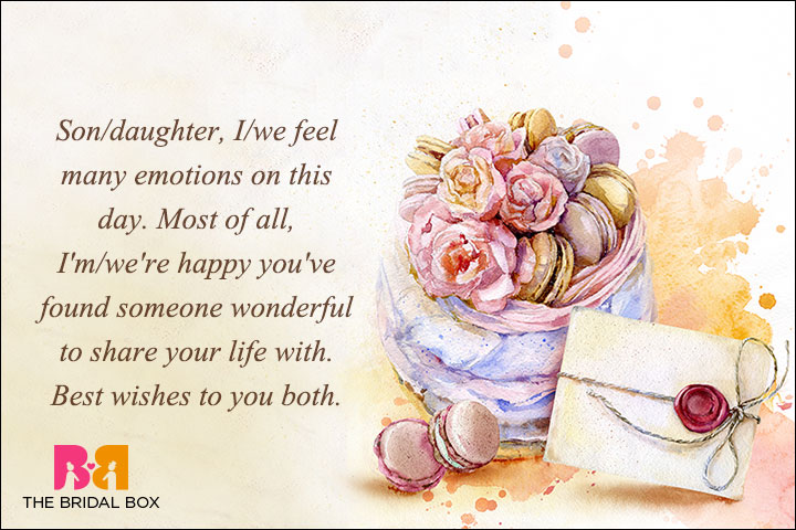 Best Wedding Wishes - From Parents To Their Children - Many Emotions