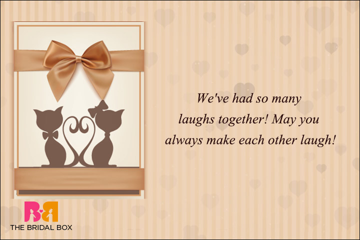 Wedding Wishes For A Friend - Laughter And Love