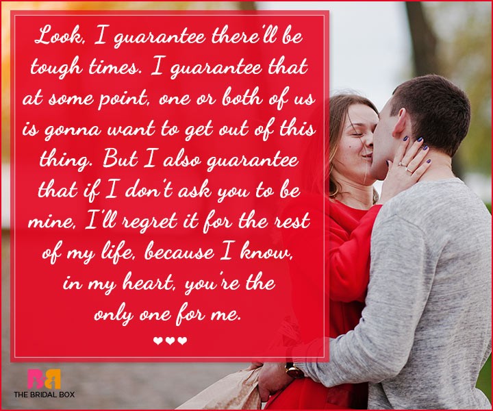 Marriage Proposal Quotes - The Only One For Me