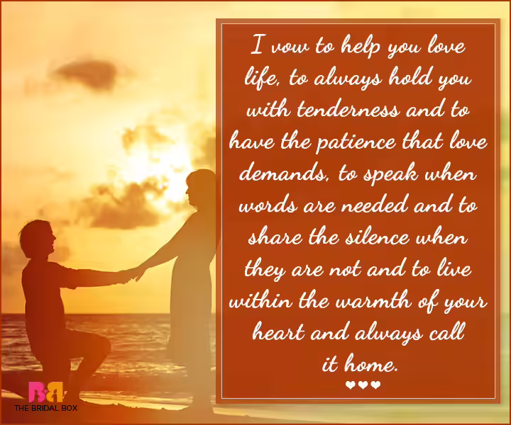 Marriage Proposal Quotes - I Vow To Help You Marriage Proposal Quotes - I Vow To Help You