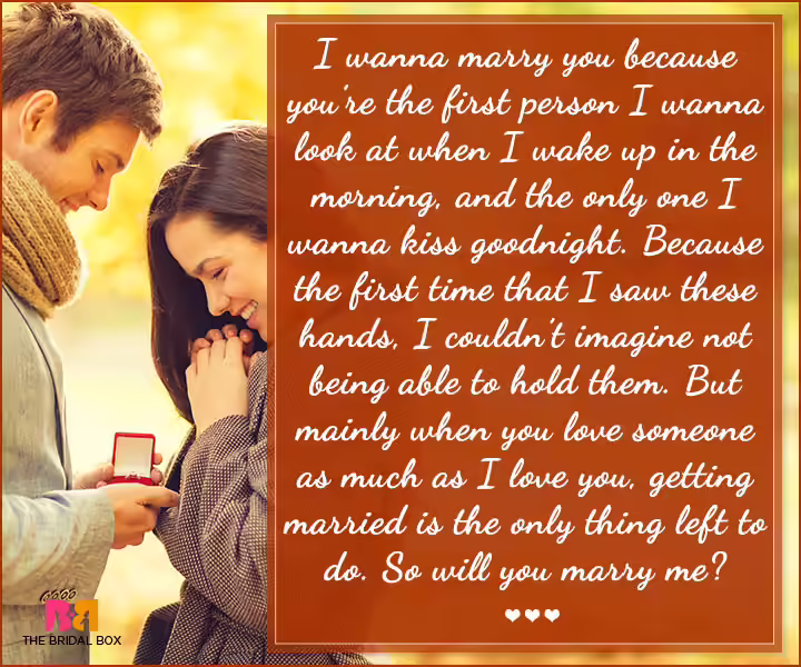 Marriage Proposal Quotes - So Will You? Marriage Proposal Quotes - So Will You?