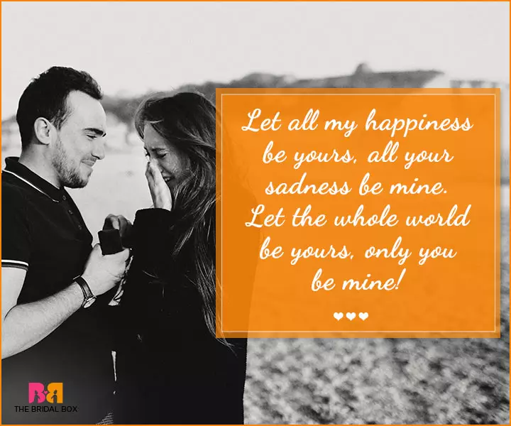 Marriage Proposal Quotes - You Be Mine