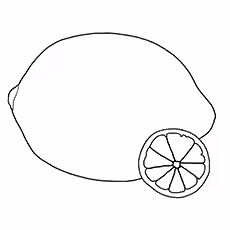 Lemon Coloring Page - Meyer Lemon Lemon Coloring Page - Meyer Lemon