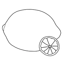 Lemon Coloring Page - Meyer Lemon