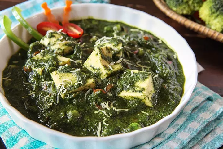 Palak Paneer (Cottage Cheese)