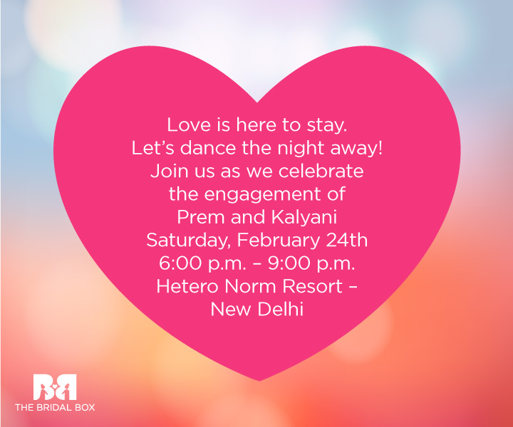 The Perfect Engagement Invitation - Let's Dance The Night Away