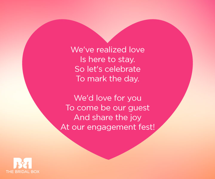 The Perfect Engagement Invitation - Love Is Here To Stay