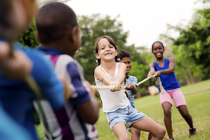 Rainy Day Activities For Kids - A tug-of-war