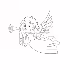 Angel Playing Trumpet Angel Playing Trumpet