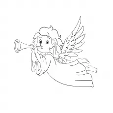 Angel Playing Trumpet