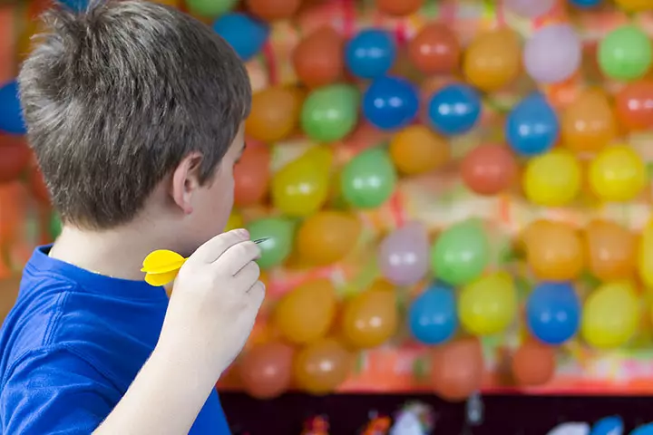 Spring Activities For Kids - Balloon Dartboard