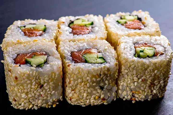 Buffalo chicken sushi roll