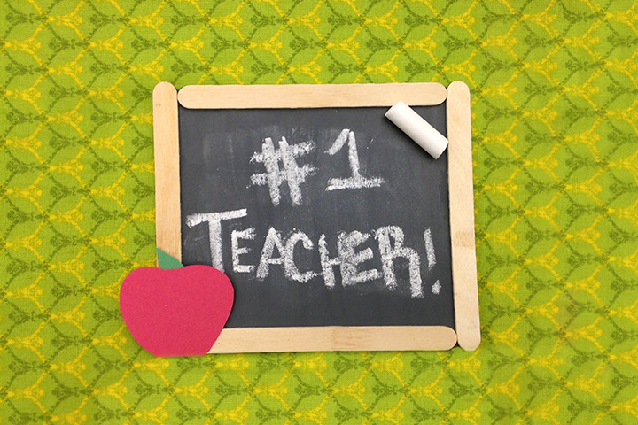 Crafts For Teachers Day - Chalkboard Happy Teachers’ Day Card