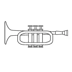 Free Printable Coloring Pages of Flugelhorn 