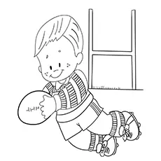 Little Rugby Player