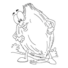 Coconut Coloring Page - Mr. Coconut