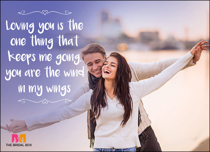 One Line Love Quotes The Wind In My Wings