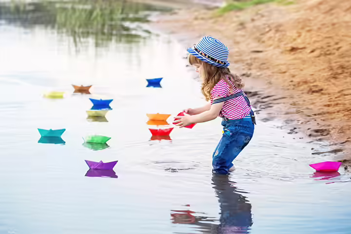 Spring Activities For Kids - Paper Boats and Planes Spring Activities For Kids - Paper Boats and Planes