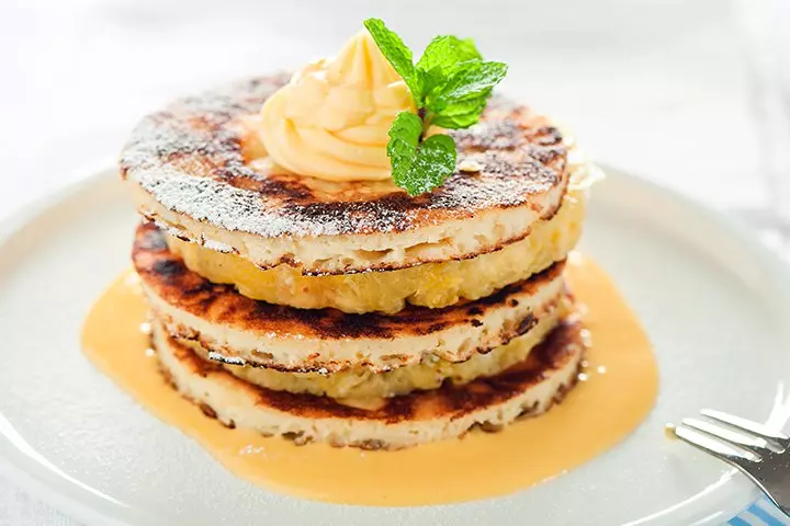 Pineapple pancakes recipe for kids