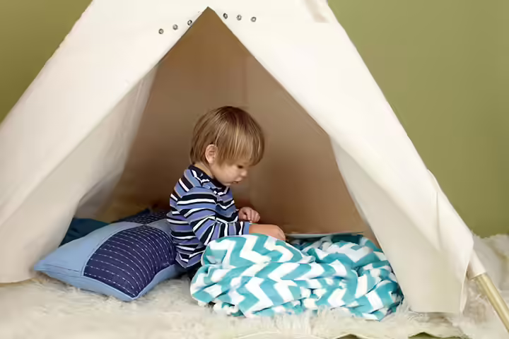 Rainy Day Activities For Kids - Pitch a tent in the backyard Rainy Day Activities For Kids - Pitch a tent in the backyard