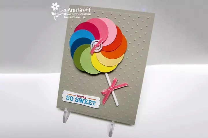 Punch art lollipop card, craft ideas for Children's Day