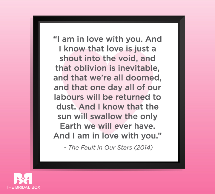 Romantic Love Quotes For Her - The Fault in our Star