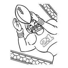 Rugby Coloring Pages - Rugby Player