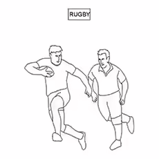Rugby Coloring Pages Rugby Coloring Pages