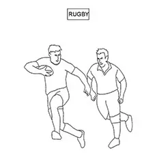 Rugby Coloring Pages 