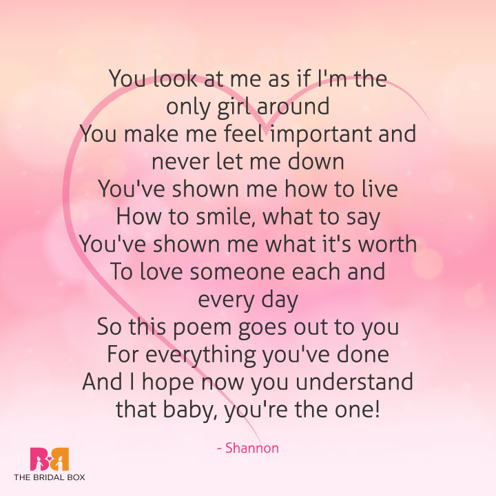 Short Love Poems For Him - Shannon