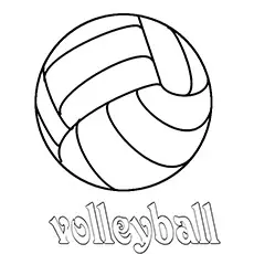 Volleyball Coloring Pages 