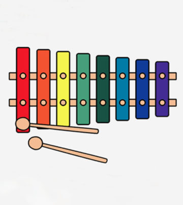 Xylophone Coloring Pages For Toddlers